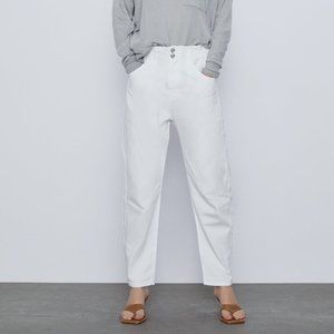 Zara White Baggy Jeans Size EU 28 US 6